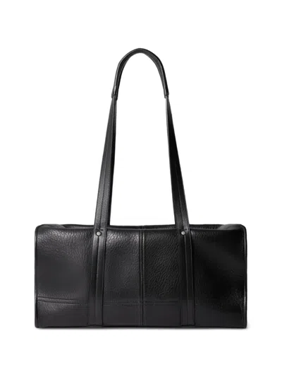 Lemaire Gear Leather Tote Bag In Black