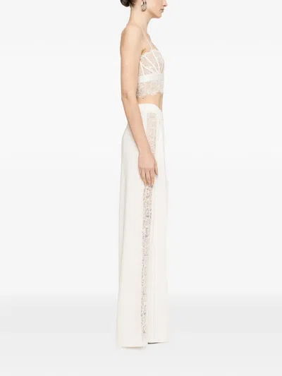 Nissa 레이스 패널 팬츠 In White