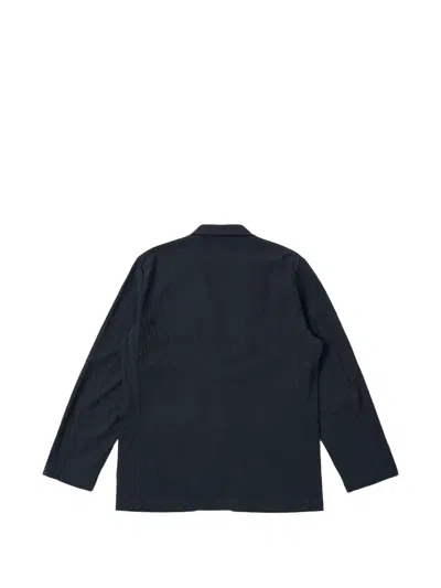 Universal Works 버튼 텍스처 재킷 In Blue