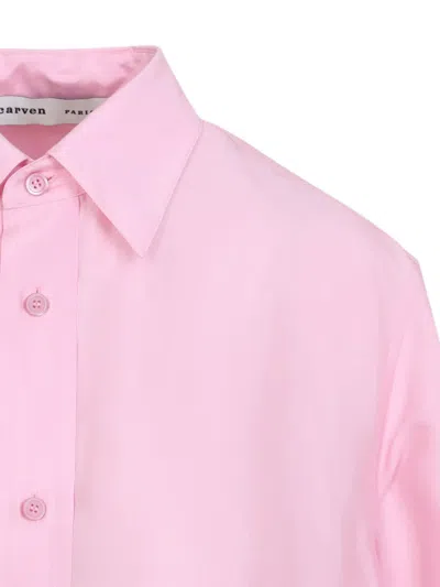 Carven Button-up Silk Shirt In White