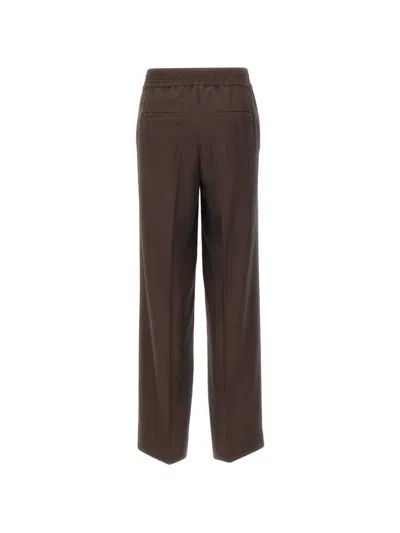 Herskind 핑키 밴딩 웨이스트 트랙팬츠 In Brown