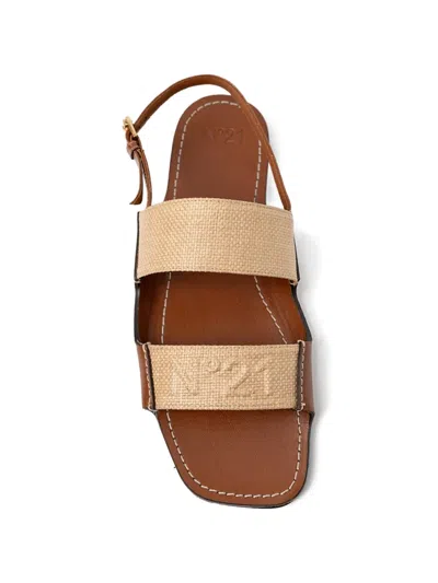 N°21 스트랩 디테일 샌들 In Brown
