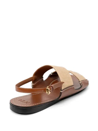 N°21 스트랩 디테일 샌들 In Brown