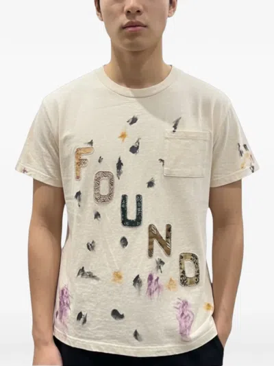 Found Logo Paint T-shirt In Neutral