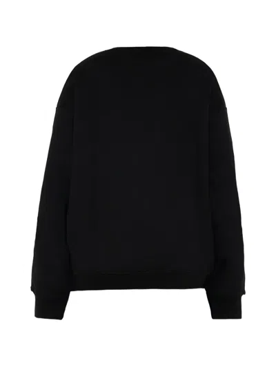 Msgm Kitten Print Sweatshirt In Black
