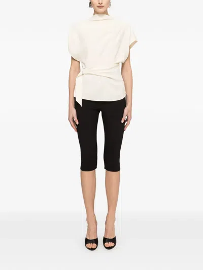 Nissa Draped Top In White