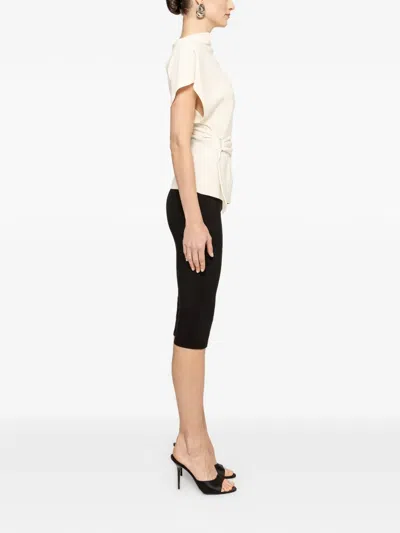 Nissa Draped Top In White