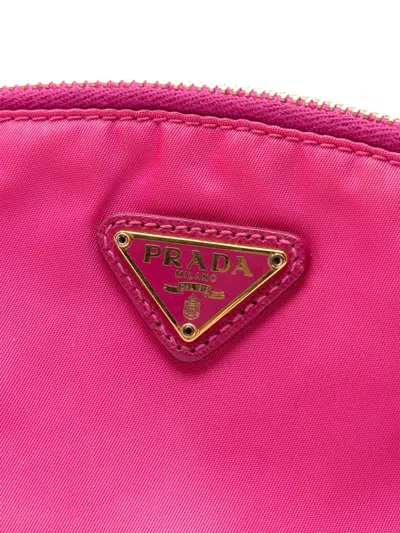 Pre-owned Prada 2000-2013 Tessuto Pouch In Pink
