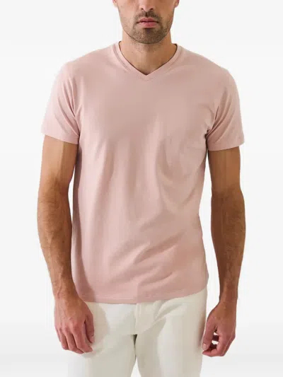 Patrick Assaraf V넥 티셔츠 In Pink