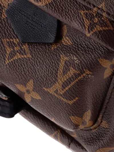 Pre-owned Louis Vuitton Palm Springs Monogram Canvas Mini Backpack In Brown
