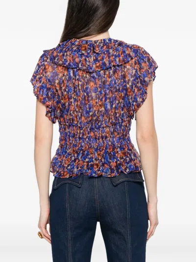Ulla Johnson Athene Ruffled Floral-pattern Blouse In Multi