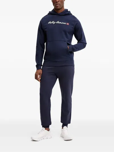 Helly Hansen 로고 후드 스웨터 In Blue