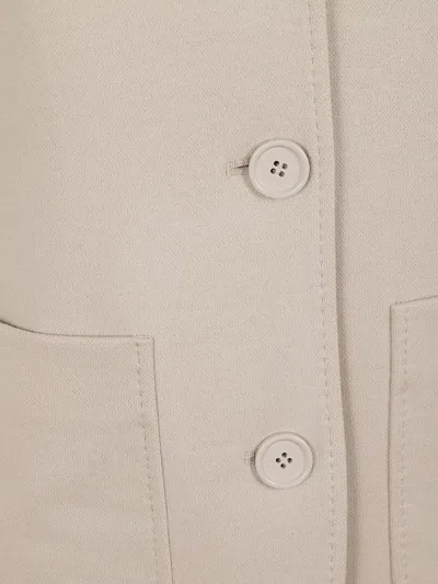 S Max Mara Single-breasted Patch-pockets Blazer In Neutral