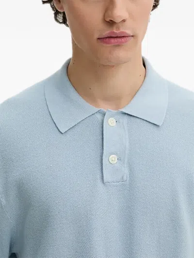 Levi's 버튼 폴로 셔츠 In Blue