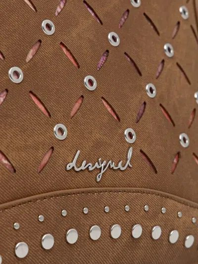 Desigual 아일렛 장식 백팩 In 브라운