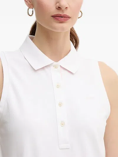 Gant 민소매 폴로 탑 In White