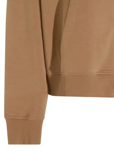 S Max Mara Marea Sweatshirt In Technical Cotton In Brown