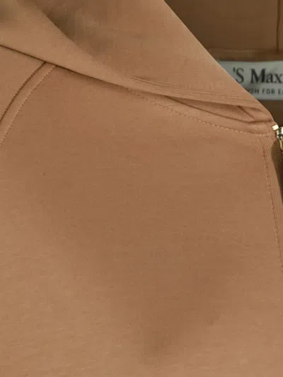 S Max Mara Marea Sweatshirt In Technical Cotton In Brown