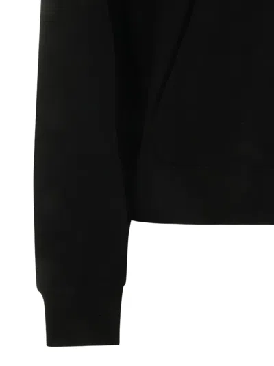 S Max Mara Marea Sweatshirt In Technical Cotton In Black
