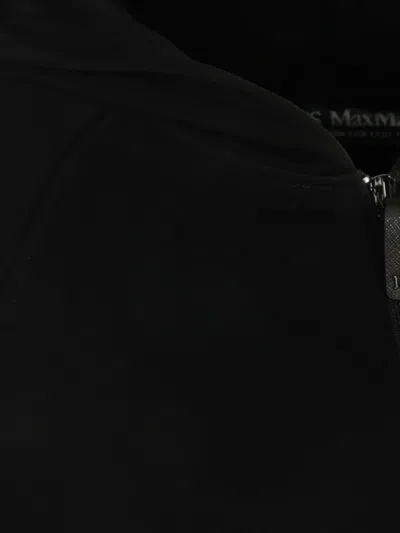 S Max Mara Marea Sweatshirt In Technical Cotton In Black