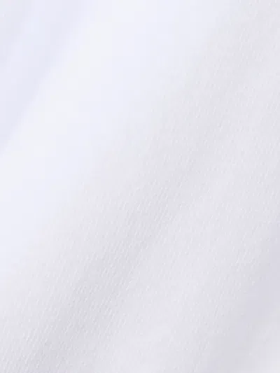 Lacoste 로고 자수 티셔츠 In White