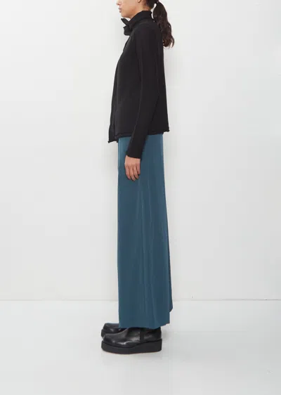 Y's Drape High Neck Wool Sweater In Black