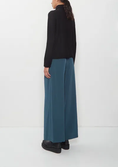 Y's Drape High Neck Wool Sweater In Black