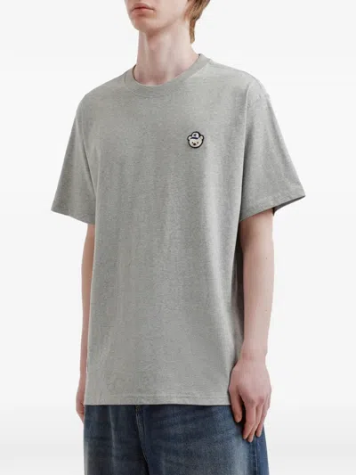 Chocoolate Bear-patch T-shirt In Gray
