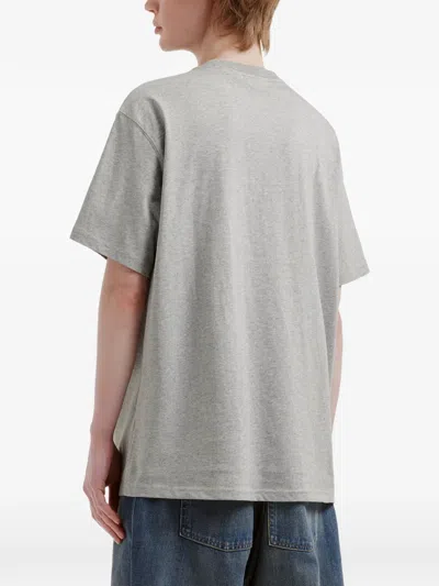 Chocoolate Bear-patch T-shirt In Gray