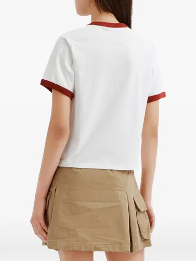 Chocoolate Crew-neck T-shirt In White