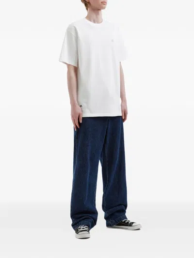 Chocoolate 크루 넥 로고 티셔츠 In White