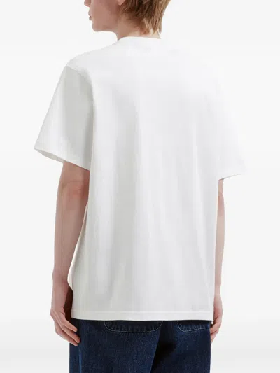Chocoolate 크루 넥 로고 티셔츠 In White
