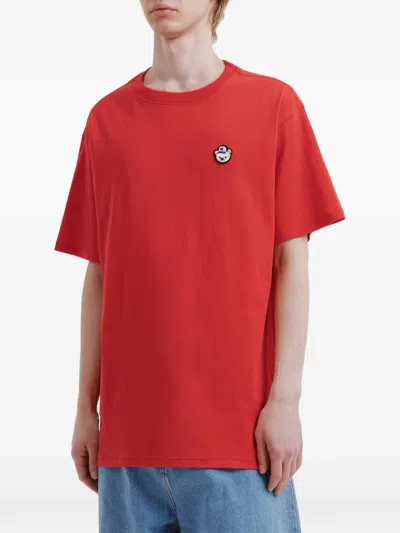 Chocoolate Bear-patch T-shirt In Red