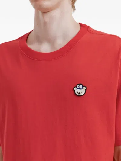 Chocoolate Bear-patch T-shirt In Red