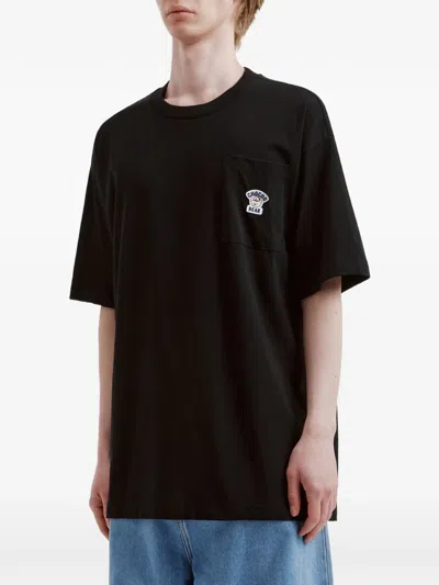 Chocoolate Bear-patch T-shirt In Black
