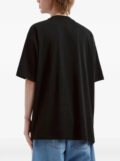 Chocoolate Bear-patch T-shirt In Black