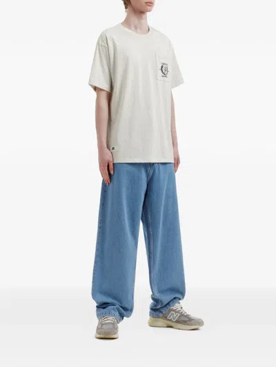 Chocoolate Patch-pocket Embroidered T-shirt In Gray