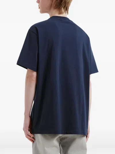 Chocoolate 베어 패치 티셔츠 In Blue