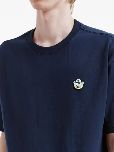 Chocoolate 베어 패치 티셔츠 In Blue