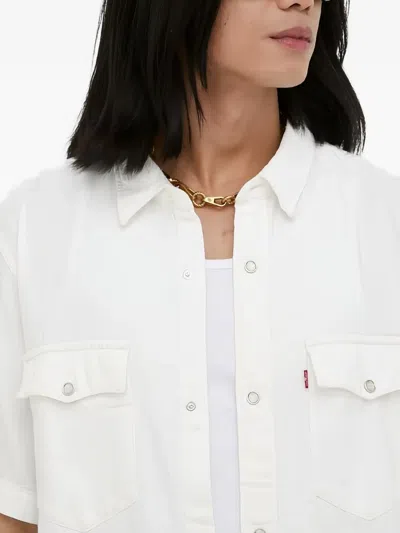 Levi's Flap-pocket Shirt In White
