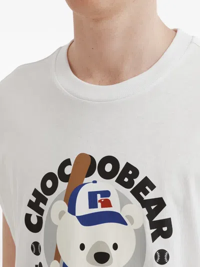 Chocoolate Graphic-print Tank Top In White