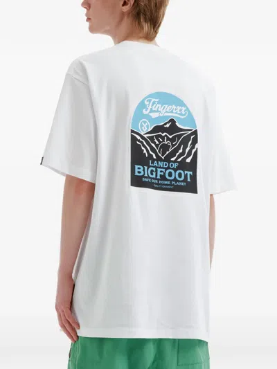 Fingercroxx Printed T-shirt In White