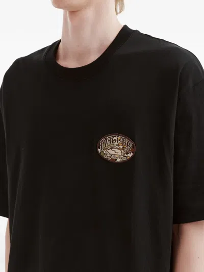 Fingercroxx Patch T-shirt In Black