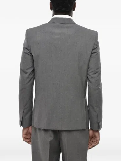 Givenchy Single-breasted Patch-pocket Blazer In Gray