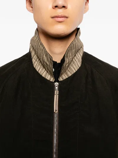 Ziggy Chen Zip-up Jacket In Black