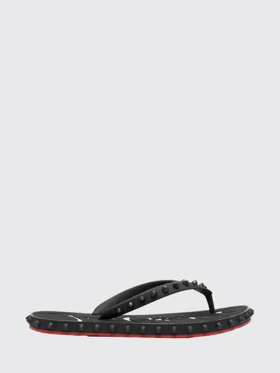 Christian Louboutin Super Loubi Flip Black Thong Sandals Women In Black