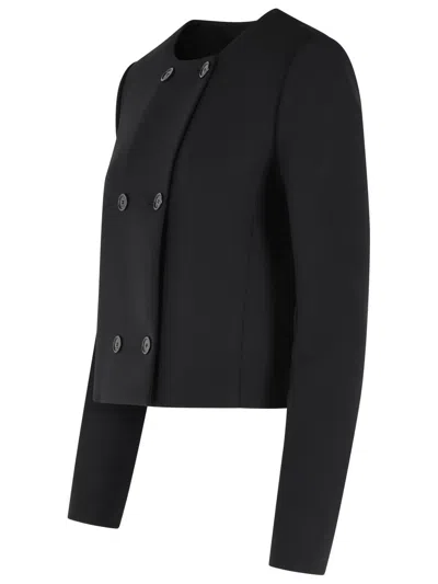 Courrèges Long-sleeved Casual Jacket In Black