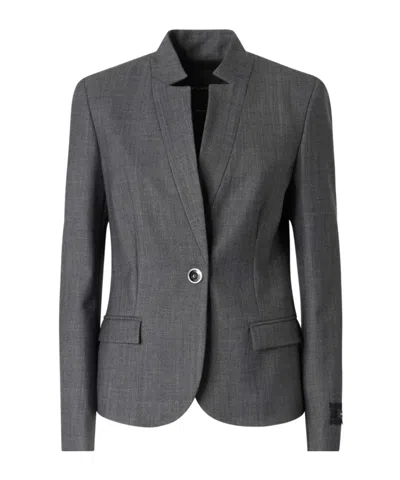 Pinko Tailored Wool-blend Jacket In Blue