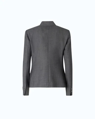 Pinko Tailored Wool-blend Jacket In Blue