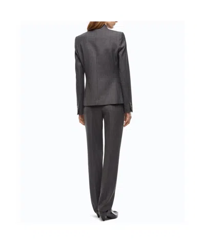 Pinko Tailored Wool-blend Jacket In Blue